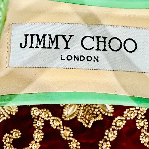 Jimmy Choo Green Strappy Heels - Picture 6 of 10